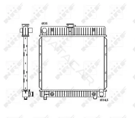 Радиатор охлаждения NRF 514250