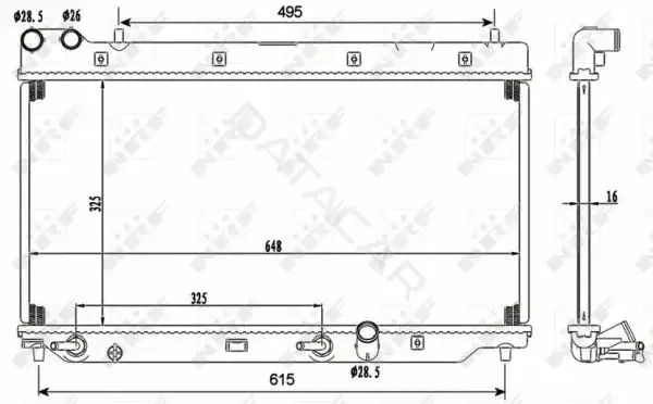 Радиатор охлаждения NRF 53110