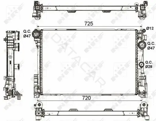 Радиатор охлаждения NRF 53113