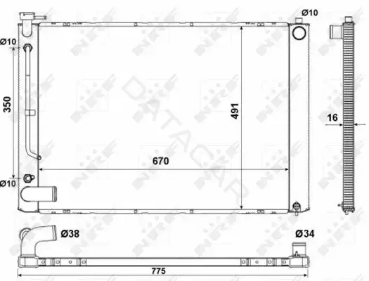 Радиатор охлаждения NRF 53681
