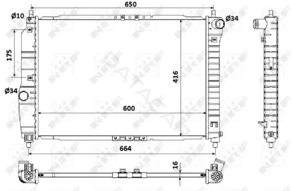 Радиатор охлаждения NRF 53902