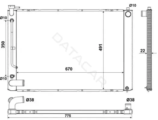 Радиатор охлаждения NRF 53974