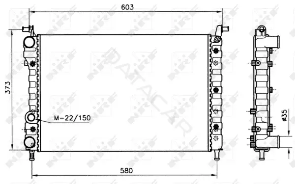 Радиатор охлаждения NRF 58221