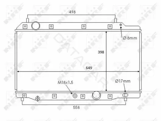 Радиатор охлаждения NRF 58383