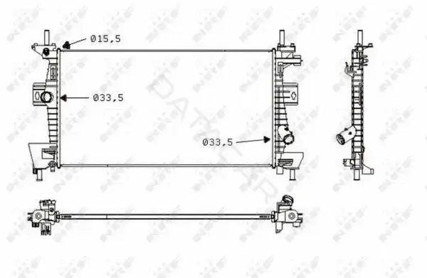 Радиатор охлаждения NRF 58487