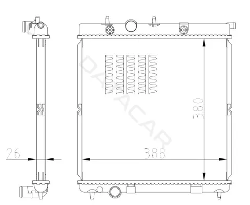 Радиатор охлаждения NRF 550016