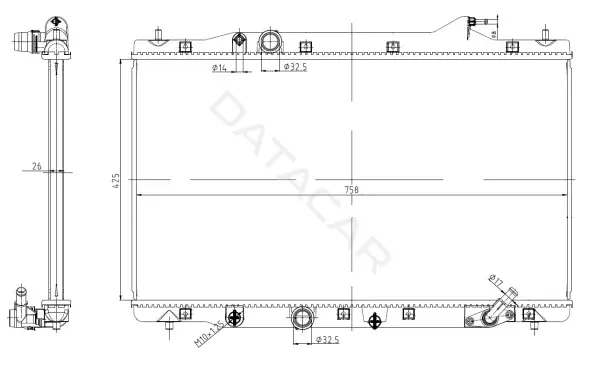 Радиатор охлаждения NRF 550040