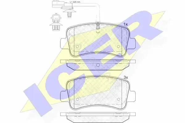Тормозные колодки ICER 142001