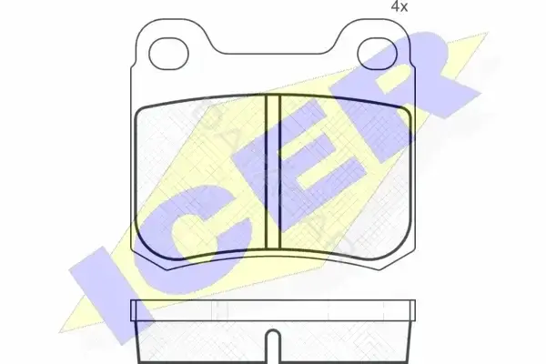 Тормозные колодки ICER 180420