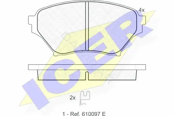 Тормозные колодки ICER 181529