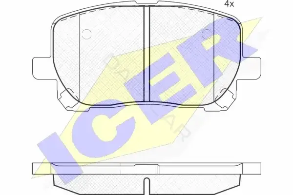 Тормозные колодки ICER 181820