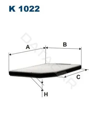 Фильтр салонный FILTRON K1022