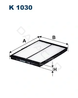 Фильтр салонный FILTRON K1030
