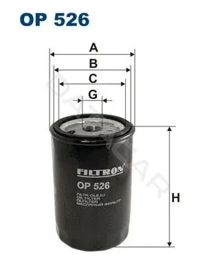 Масляный фильтр FILTRON OP526