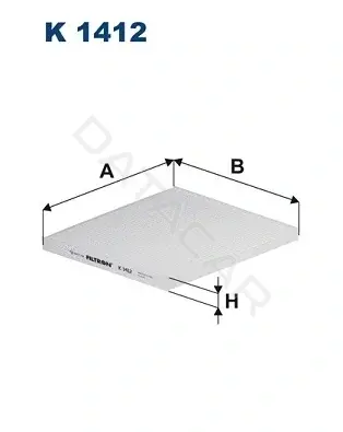 Фильтр салонный FILTRON K1412