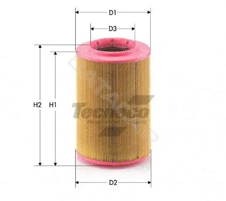 Воздушный фильтр TECNECO FILTERS AR263