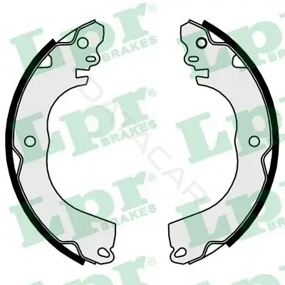 Барабанные колодки LPR/AP/RAL 01097
