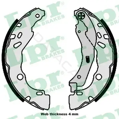Барабанные колодки LPR/AP/RAL 01109