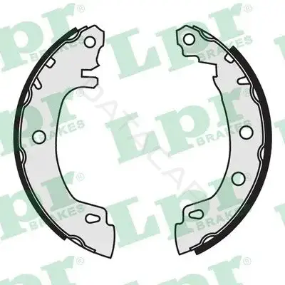 Барабанные колодки LPR/AP/RAL 07170