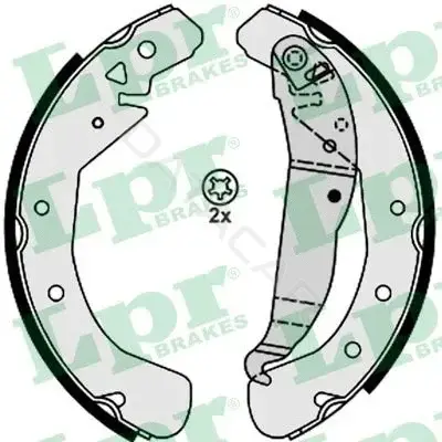 Барабанные колодки LPR/AP/RAL 08210
