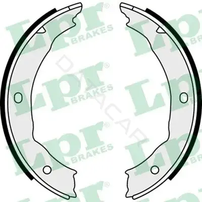 Колодки ручника LPR/AP/RAL 08400