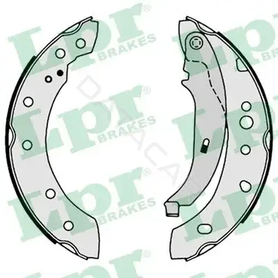 Барабанные колодки LPR/AP/RAL 08680