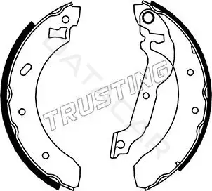 Барабанные колодки TRUSTING 040.134