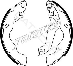 Барабанные колодки TRUSTING 046.206