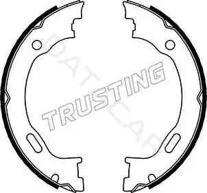 Колодки ручника TRUSTING 052.129