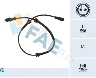 Датчик АБС FAE 78280