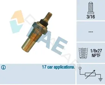 Датчик температуры охлаждающей жидкости FAE 32040