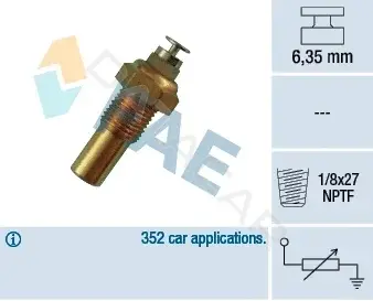 Датчик температуры охлаждающей жидкости FAE 32230