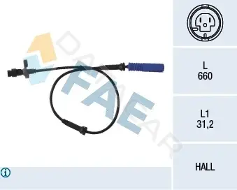 Датчик АБС FAE 78045
