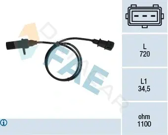 Датчик коленвала FAE 79006