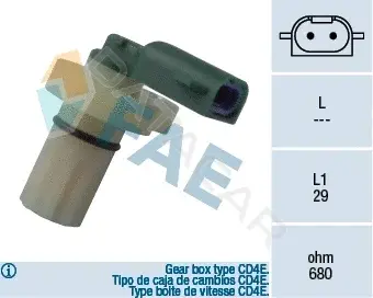 Датчик коленвала FAE 79087