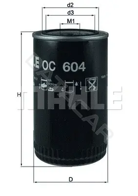 Масляный фильтр KNECHT/MAHLE OC604