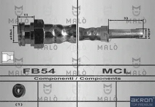 Тормозные шланги MALO 80256