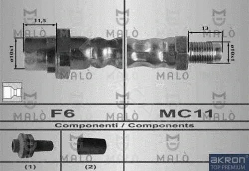 Тормозные шланги MALO 80264