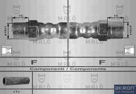 Тормозные шланги MALO 8256