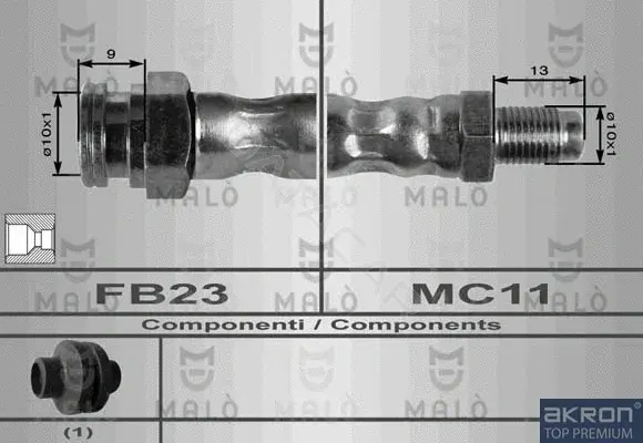 Тормозные шланги MALO 8568