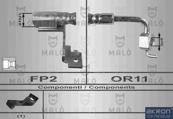 Тормозные шланги MALO 8582