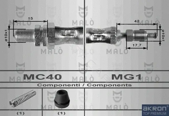 Тормозные шланги MALO 8610