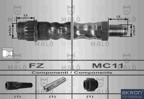 Тормозные шланги MALO 8625