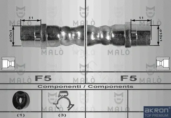 Тормозные шланги MALO 8971