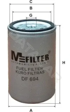 Топливный фильтр MFILTER DF694