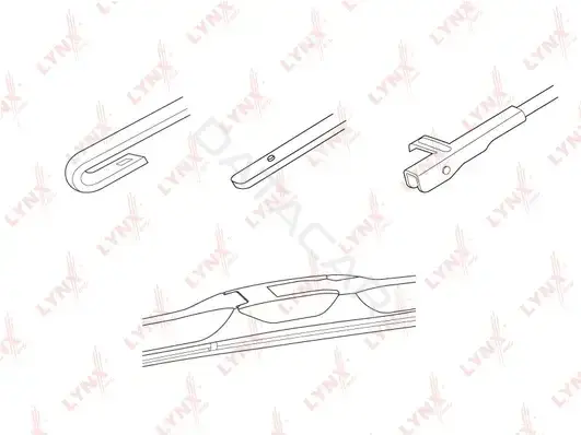 Щетки стеклоочистителя LYNXAUTO LX500