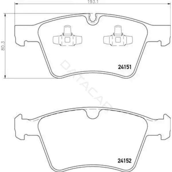 Тормозные колодки TRIALLI PF4280