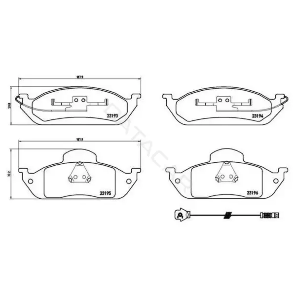 Тормозные колодки TRIALLI PF4277