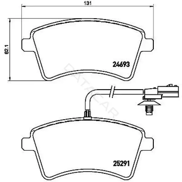 Тормозные колодки TRIALLI PF4323