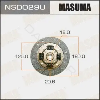 Диск сцепления MASUMA NSD029U